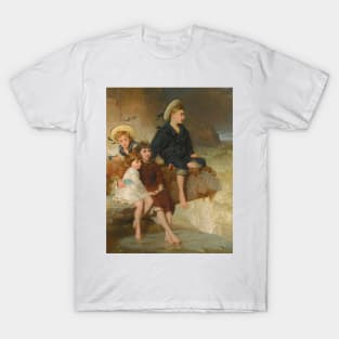 The Children Of Sir H. Hussey Vivian by George Elgar Hicks T-Shirt